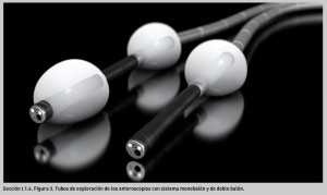 FIGURA 3. Tubos de exploración de los enteroscopios con sistema de doble balón y monobalón.